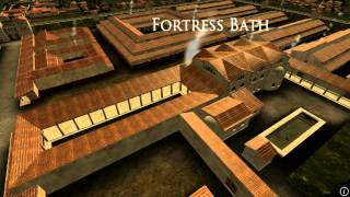 Animation of ancient Roman Fort in Caerleon Wales [upl. by Helbonna]