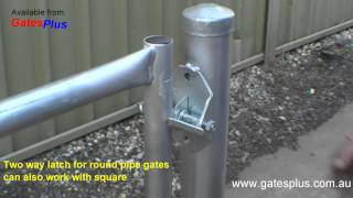 Gate Latch 2 way for round pipe and square [upl. by Ariane]