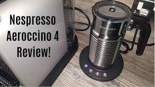 Nespresso Aeroccino 4 Milk Frother Review  Worth upgrading from the Aeroccino 3 [upl. by Ynatterb]