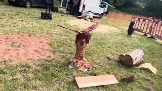 A fabulous range of wooden sculpture at Caerleon festival 2024 [upl. by Kadner]