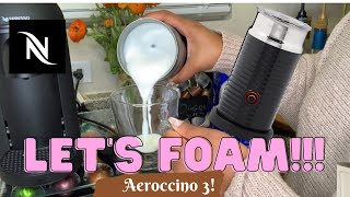 How To Foam Milk With Aeroccino 3 Make Coffee With Foam Tips amp Tricks  Easy Foamed Latte Recipe [upl. by Airdnal]