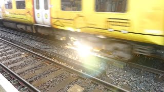 Merseyrail 507 009 making arcs at Birkdale station [upl. by Plusch312]